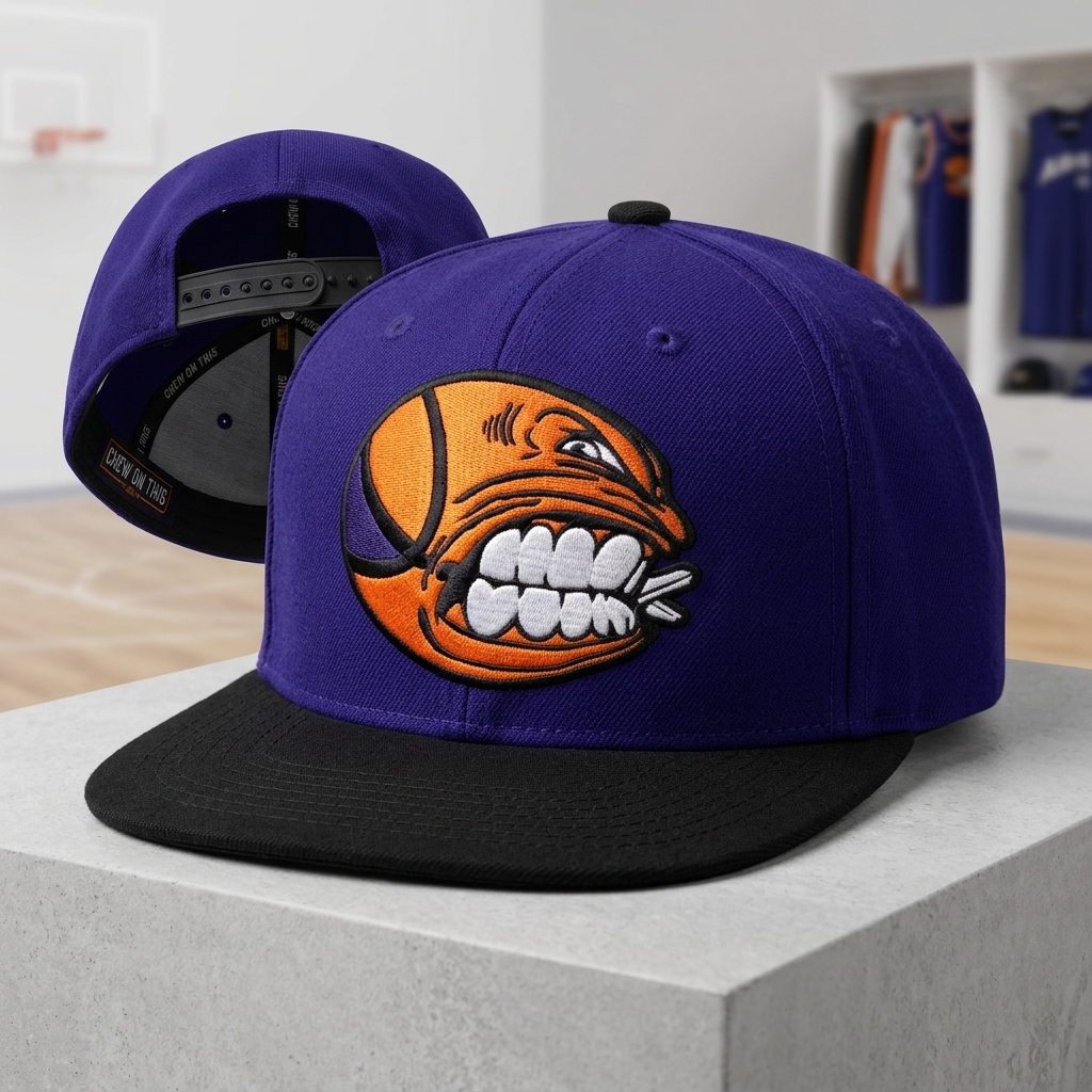 Midnight Stealth Mascot Snapback